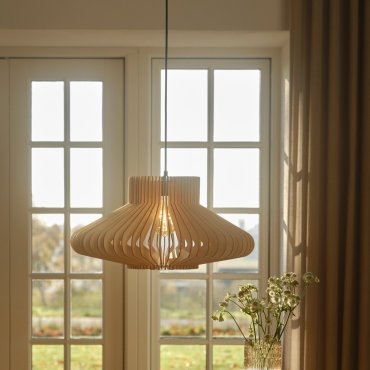 Nordlux Manago - Hängelampe - Ø 50 x 225 cm - natur