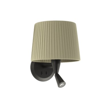 Faro Samba - Wandleuchte mit Schalter - 21,5 x 19 x 17,3 cm - 3W LED inkl. - grün und schwarz