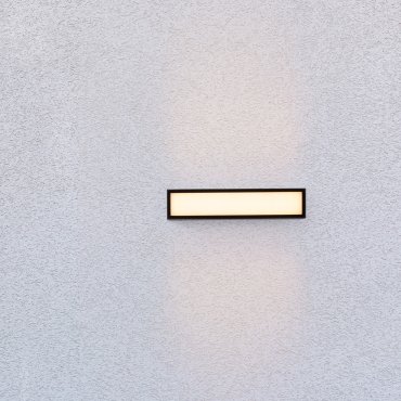 Nova Luce Inga - Außenwandleuchte - 30 x 6,5 x 7,3 cm - 18W LED inkl. - IP65 - dunkel anthrazit