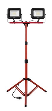 Century Italia Rework - Searchlight auf Stativ - 68 x 160 cm - 2 x 50W LED inkl. - IP65 - 4000K - schwarz und rot