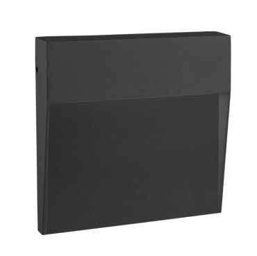 Century Italia Paseo - Außenwandleuchte - 10,5 x 10,5 x 2,4 cm - 4W - IP54 - schwarz