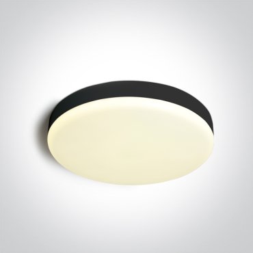 ONE Light Plafo - Deckenleuchte - Ø 26 x 5,5 cm - 26W LED inkl. - IP65 - schwarz