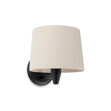 Faro Samba - Wandleuchte - 21,5 x 19 x 17,3 cm - schwarz und beige