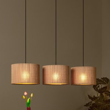 Lucide Magius - Hängeleuchte - 113 x 32 x 150 cm - hellbraun