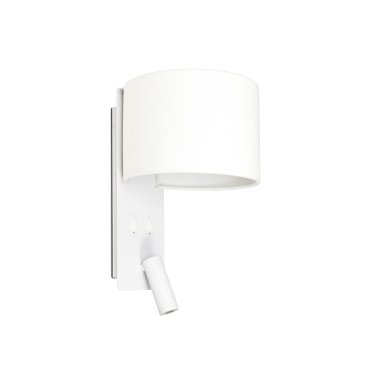 Faro Fold - Wandleuchte mit Schalter - 20 x 22 x 30 cm - 3W LED inkl. - matt weiß