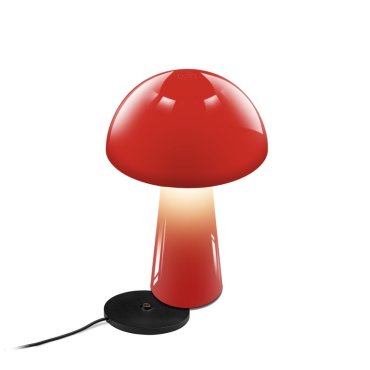 Century Italia Coco - kabellose Outdoor-Tischleuchte mit Ladestation - Ø 16 x 25,5 cm - 1,5W dimmbare LED inkl. - IP44 - rot