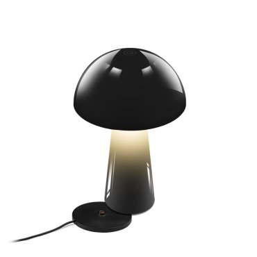 Century Italia Coco - kabellose Outdoor-Tischleuchte mit Ladestation - Ø 16 x 25,5 cm - 1,5W dimmbare LED inkl. - IP44 - schwarz