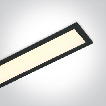 ONE Light Recessed LED Linear Profiles - Deckeneinbauleuchte - 121 x 7 x 6 cm - 40W LED inkl. - schwarz