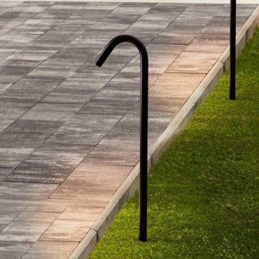 Nova Luce Gleam - Gartenleuchte - 20 x 80 x 3 cm - 5W LED inkl. - IP65 - dunkel anthrazit