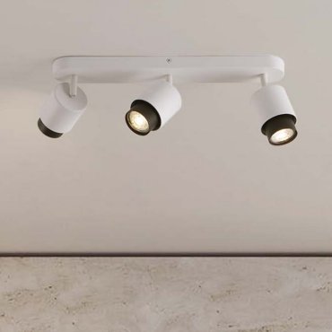 Nova Luce Ison - Aufbaustrahler 3L - 58 x 17 x 14 cm - Sand Weiß