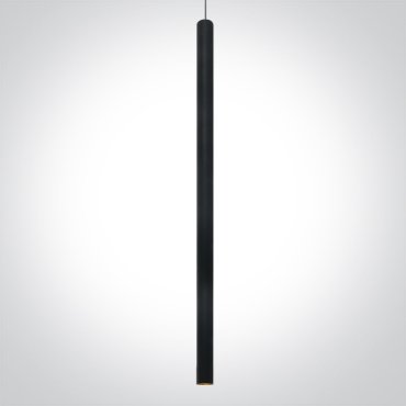 ONE Light Pendelleuchte Tubes - Hängeleuchte - Ø 2,6 x 120 cm - 6W LED inkl. - schwarz