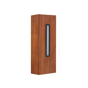 Leuchtenkönig Padauk Line XS - Pollerleuchte - 4 × 8,8 × 20 cm + 15 cm Fuß - 1W dimmbare LED inkl. - IP65 - Padauk