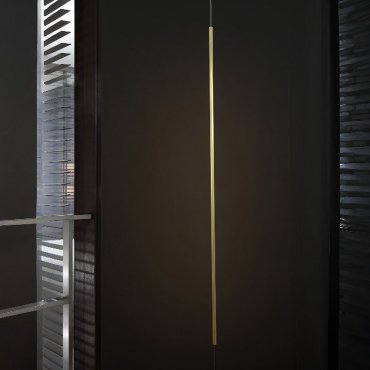 Nova Luce Elettra - Hänge-/Stehleuchte - Ø 7 x 300 cm - 20W LED inkl. - Messing gold