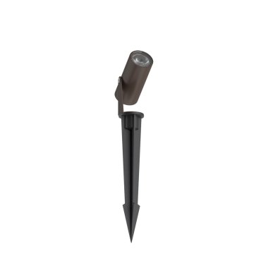 VK Lighting Sui - Spot auf Pfahl - Ø 4 x 8,6 cm - 5W LED inkl. - IP65 - Rustbraun