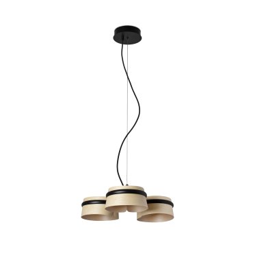 Faro Loop - Hängeleuchte - Ø 52 x 9 cm - 3 x 6W LED inkl. - hellbraun