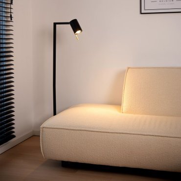 Lucide Lesley - Stehleuchte - 128cm - schwarz