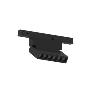 VK Lighting Eiva - magnetisches Schienensystem - kippbarer Schienenbalken - 11,1 x 2,15 x 9,9 cm - 6W LED inkl. - DALI dimmbar - schwarz