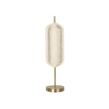 Searchlight Capsule - Tischleuchte - Ø 15 x 60 cm - 17W dimmbare LED inkl - Messing satiniert