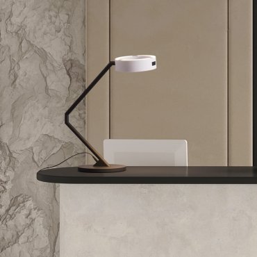 Nova Luce Afi - Tischleuchte - Ø 25 x 57 cm - 23W dimmbar LED inkl. - weiß