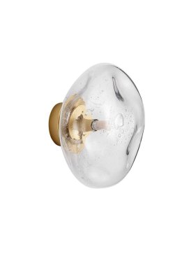 Nova Luce King - Wandleuchte - Ø 22 x 14 cm - Messing Gold und Transparent