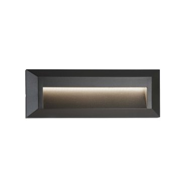 Searchlight Ankle - Wandeinbauleuchte - 23 x 2,7 x 8 cm - 1,7W LED inkl - IP65 - dunkelgrau