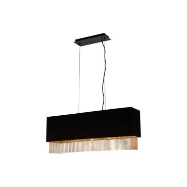 Searchlight Fringe - Pendelleuchte - 80 x 22 x 150 cm - schwarz
