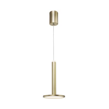 Nova Luce Palencia - Hängeleuchte - Ø 15 x 120 cm - 11W LED inkl. - Messing gold