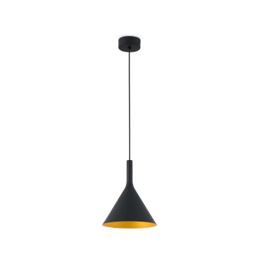 Faro Pam - Hängeleuchte - Ø 22 cm - 24W LED inkl. - schwarz und gold