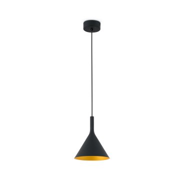 Faro Pam - Pendelleuchte - Ø 16,5 x 21,5 cm - LED 11W inkl. - schwarz und gold