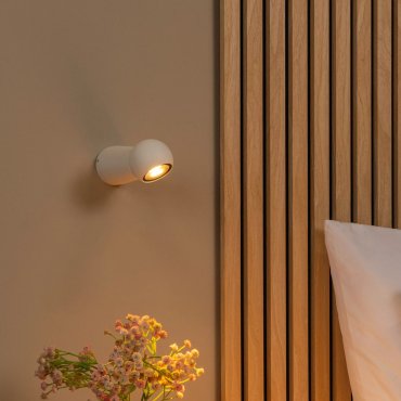 Lucide Ipsos - Außenwandleuchte - Ø 6 x 15 cm - 6W LED inkl. - IP54 - weiß