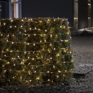 Konstsmide Weihnachtsbeleuchtung - Micro batteriebetriebenes LED-Licht-Set - 4,40m - 40 Leds - IP44 - schwarz