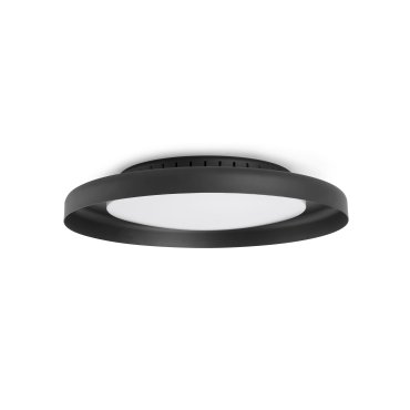 Faro Dolme - Deckenleuchte - Ø 40 x 7 cm - 24W LED inkl. - mattschwarz