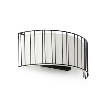 Faro Linda - Wandleuchte - 38 x 15 x 16 cm - schwarz und weiß