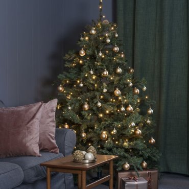 Konstsmide Weihnachtsbeleuchtung - smarte Christbaumbeleuchtung - auch per App steuerbar - 200 LEDs - 13,93 Meter Länge