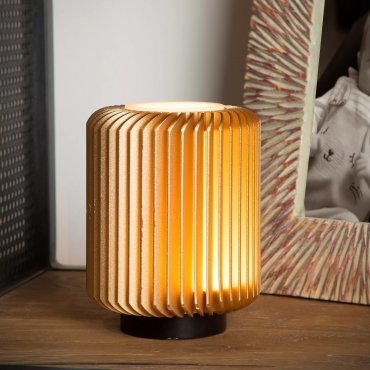 Lucide Turbin - Tischleuchte - Ø 10,6 x 13,7 cm - 5W LED inkl - matt gold