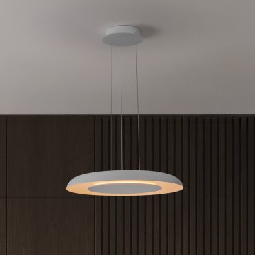 Nova Luce Epos - Hängelampe - Ø 60 x 145 cm - 38W dimmbar LED inkl. - Sand Weiß