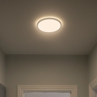 Nordlux Oja - Deckenleuchte - Ø 29,4 x 2,3 cm - 17W dimmbare LED inkl. (3000K/4000K) - IP54 - weiß