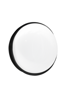Century Italia Simply - Wand-/Deckenleuchte - Ø 16,6 x 6,3 cm - 16W LED inkl. - IP65 - schwarz
