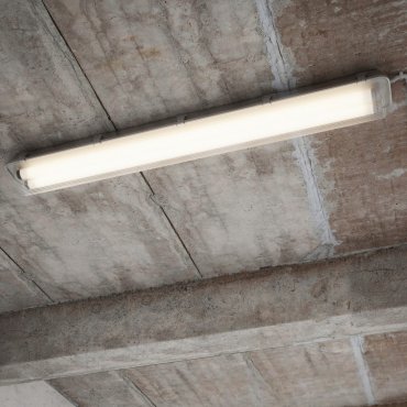 Nordlux Works LED Batten - 65,3 cm - 2x 10W LED inkl. - IP65 - grau