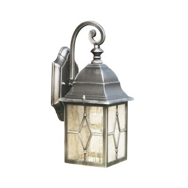 Searchlight Genoa - Außenwandleuchte - 15 x 32,5 cm - IP23 - schwarz silber