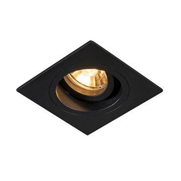 Zuma Line Chuck DL square Next - Einbaustrahler - 92 x 92 mm, Ø 80 mm Einbaumaß - schwarz
