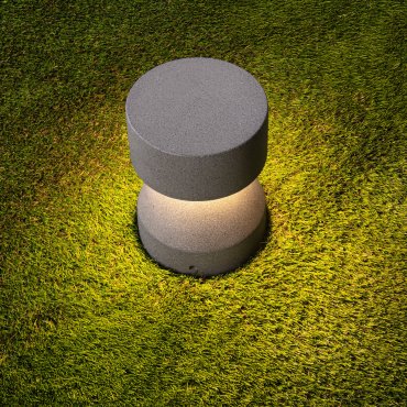 Nova Luce Lua - Gartenpfosten - Ø 16 x 22 cm - 12W LED inkl. - IP65 - schwarz