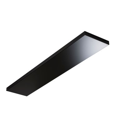 Perluci - Deckenplatte für 5 Lichtpunkte - 140 x 25 x 2,5 cm - schwarz