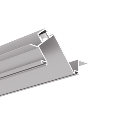 Klus Poket - LED-Einbauprofil für 12,5 mm Gipskarton - 1,2 cm Fensterbreite - Aluminium