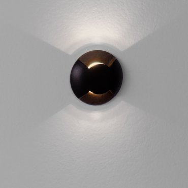 Nova Luce Eris - Wandeinbauleuchte - Ø 6 x 5,4 cm - 1W LED inkl. - IP67 - Sand schwarz