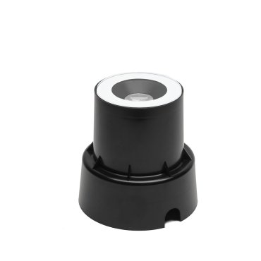 Konstsmide Hip - Bodenstrahler für den Außenbereich - Ø 13,5 x 14,5 cm - 6W LED inkl. - IP65 - schwarz