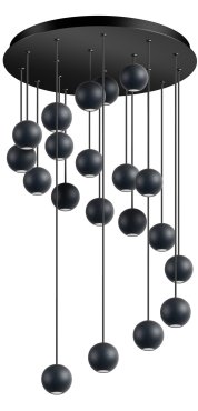 ETH Grace - hängeleuchte - Ø 4,8 x 400 cm - 80W dimmbare LED inkl. - schwarz