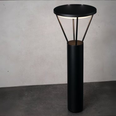 Nova Luce Virtus - Gartenpfosten - Ø 12 x 55 cm - IP65 - dunkel anthrazit