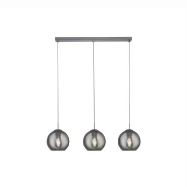 Searchlight Pendants - Hängeleuchte - 80 x 20 x 150 cm - Rauchglas und Chrom