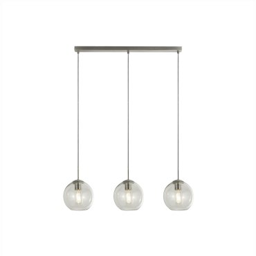 Searchlight Pendelleuchten - Pendelleuchte - 80 x 20 x 150 cm - satiniert silber
